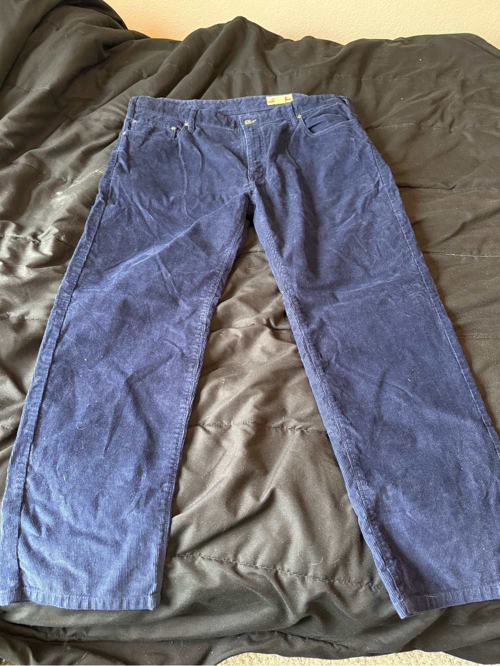 Orvis Men's Navy Corduroy Pants - Classic Straight Fit